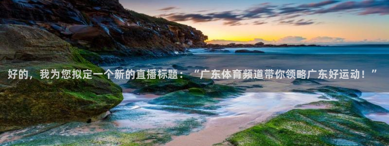 小九直播足球：好的，我为您拟定一个新的直播标题：“广东体育频道带你领略广东好运动！”