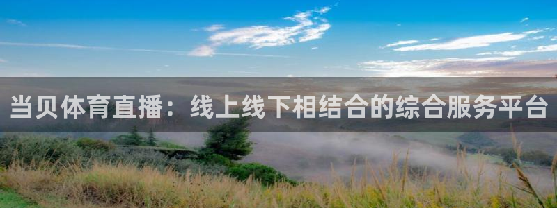 小九直播足球：当贝体育直播：线上线下相结合的综合服务平台